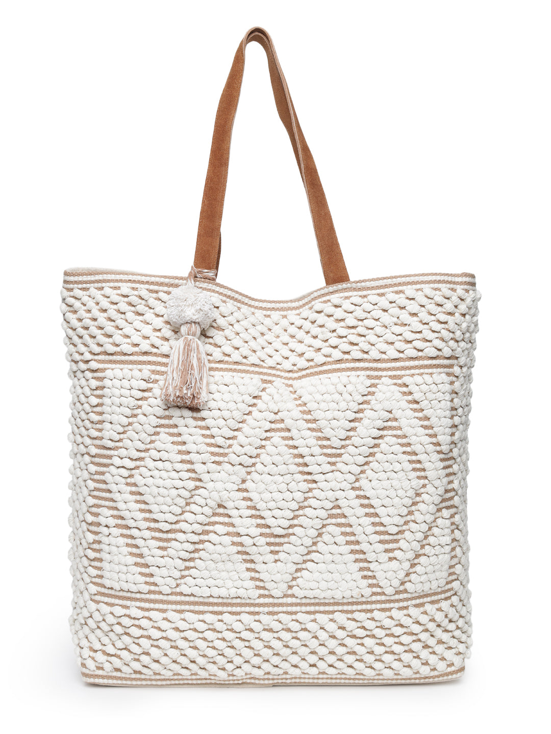 Ricotta Tassel Hand Woven Tote Bag