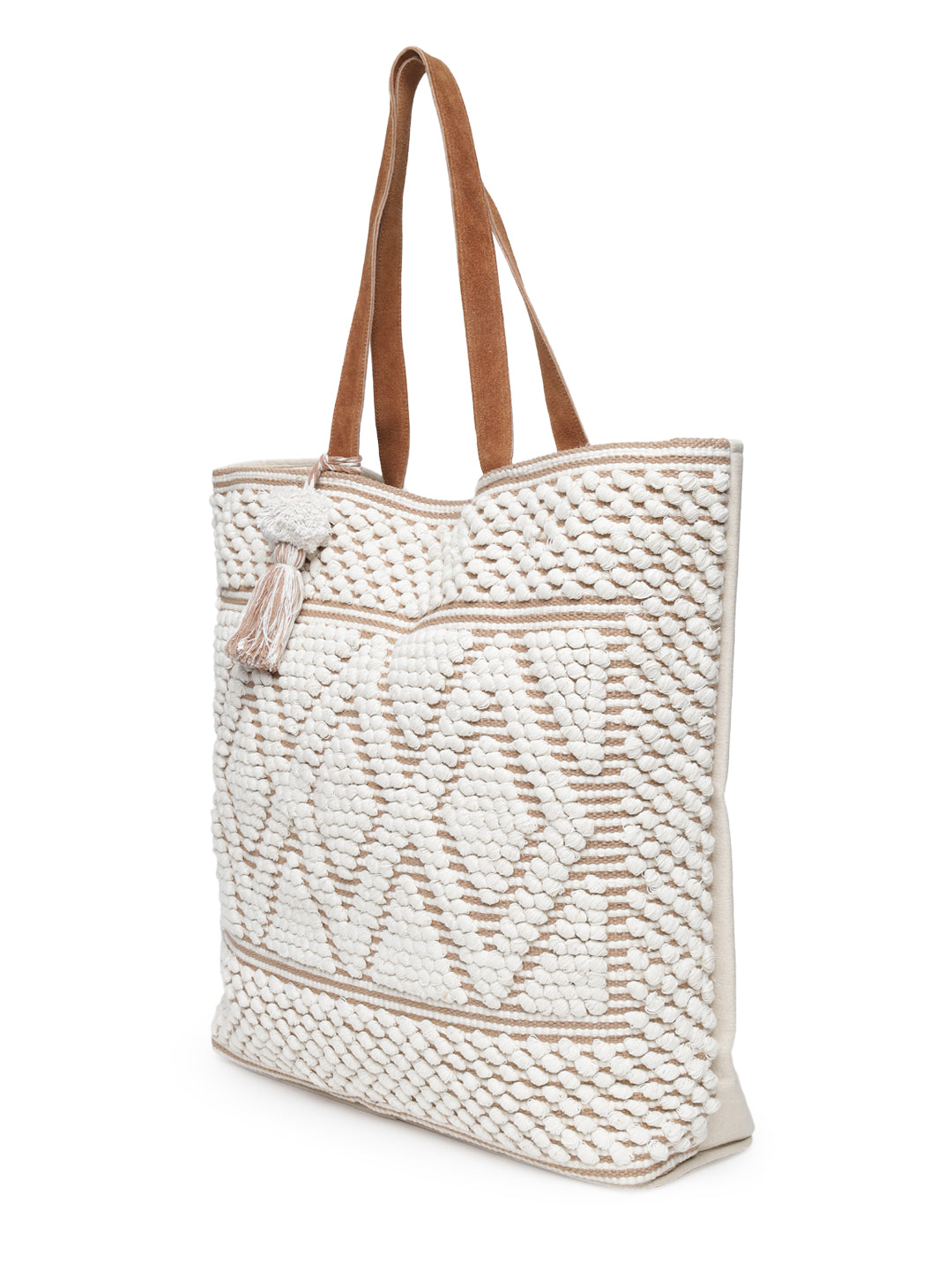 Ricotta Tassel Hand Woven Tote Bag