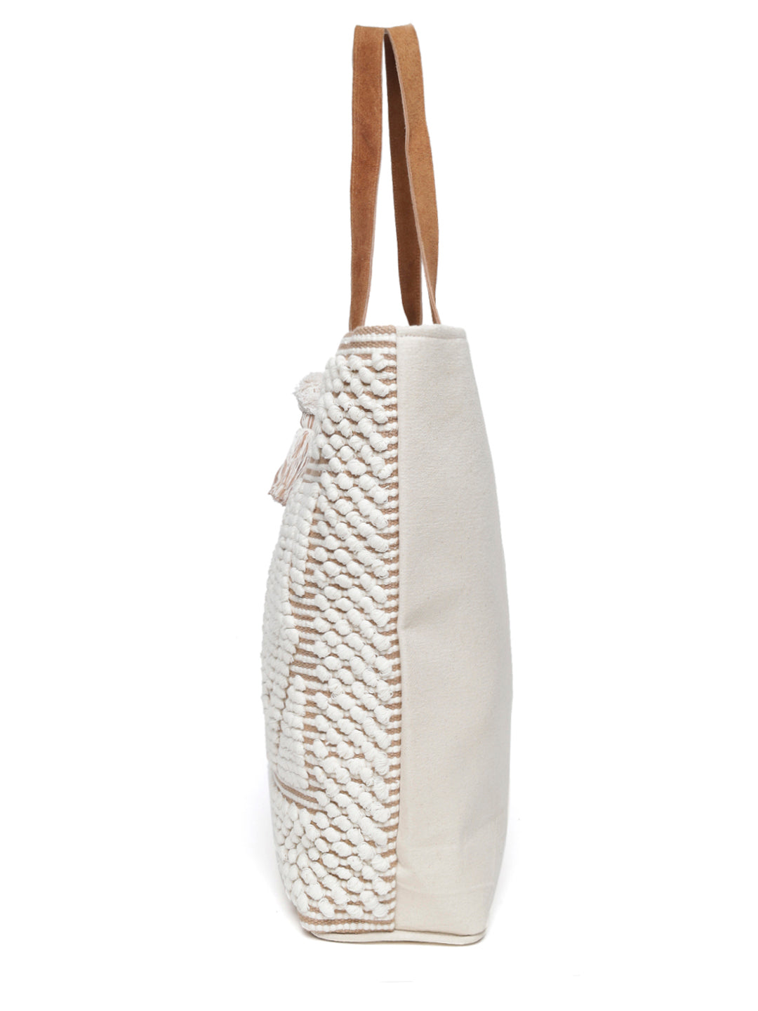 Ricotta Tassel Hand Woven Tote Bag
