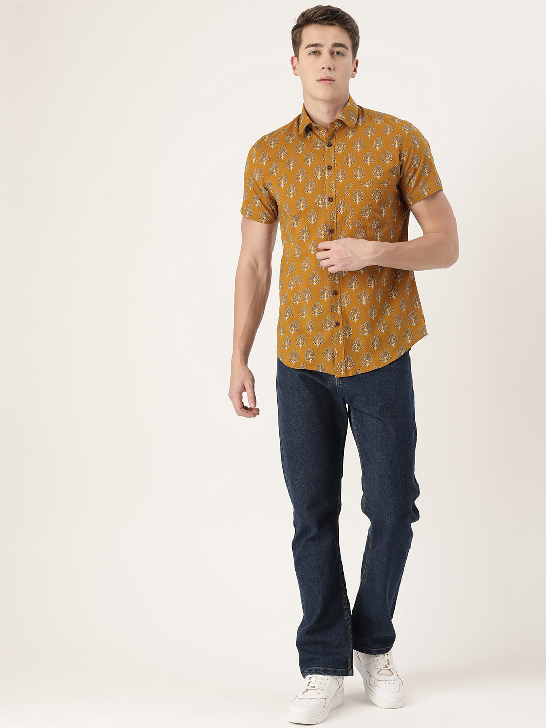 Canary Cotton Printed Shirt