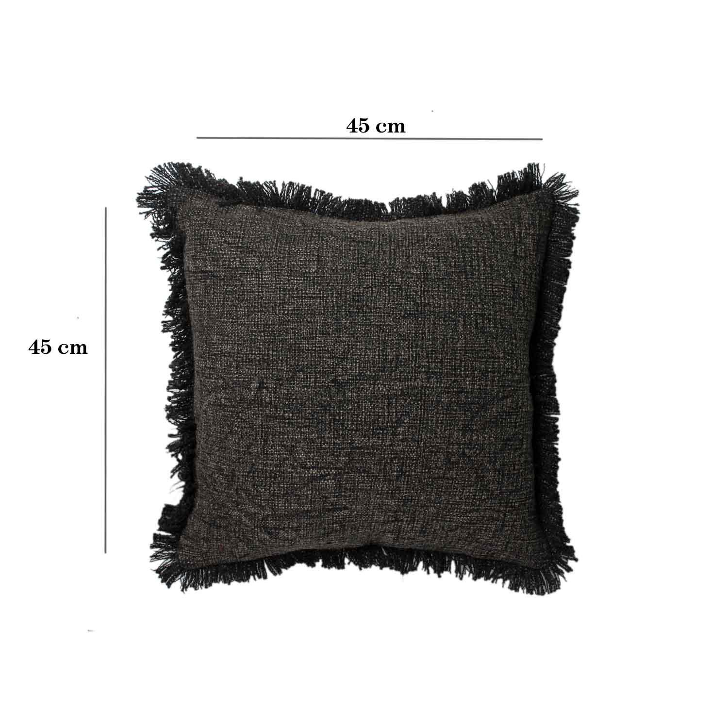 Grey 100% Cotton Cushion Covers. - SanskrutiHomes