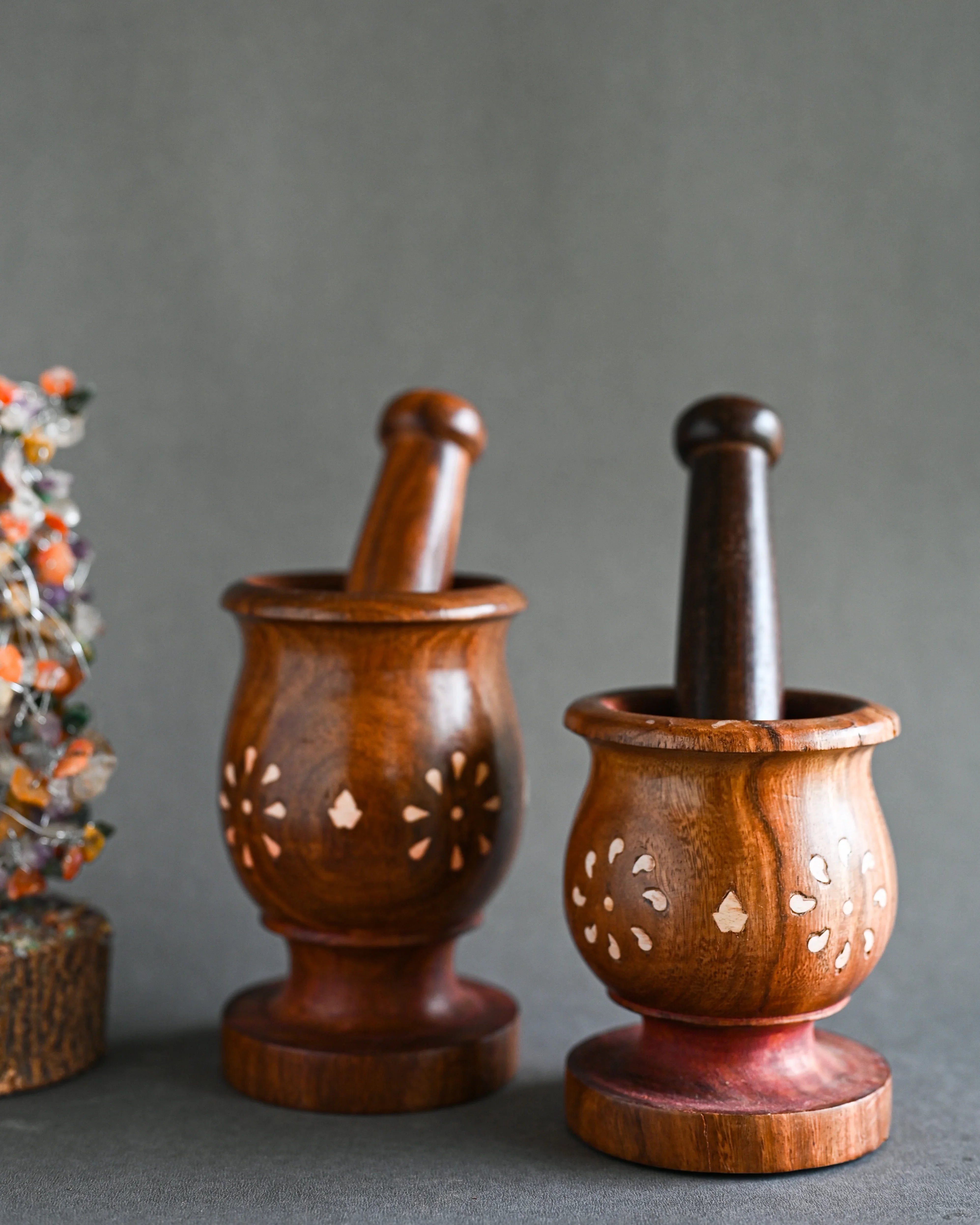 WOODEN OKHALI - SanskrutiHomes