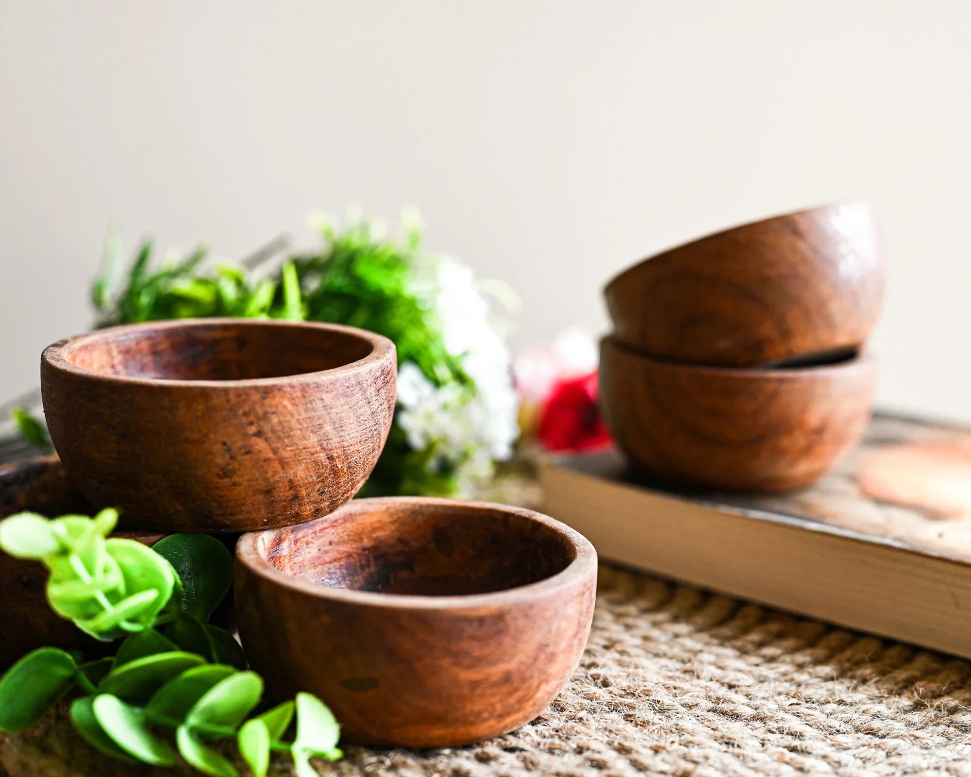 WOODEN BABY BOWL (set of 6 ) - SanskrutiHomes