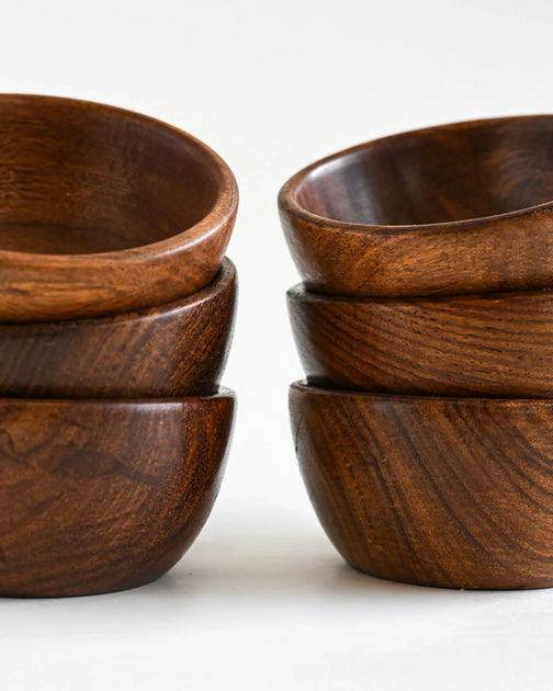 WOODEN BABY BOWL (set of 6 ) Sanskruti Homes