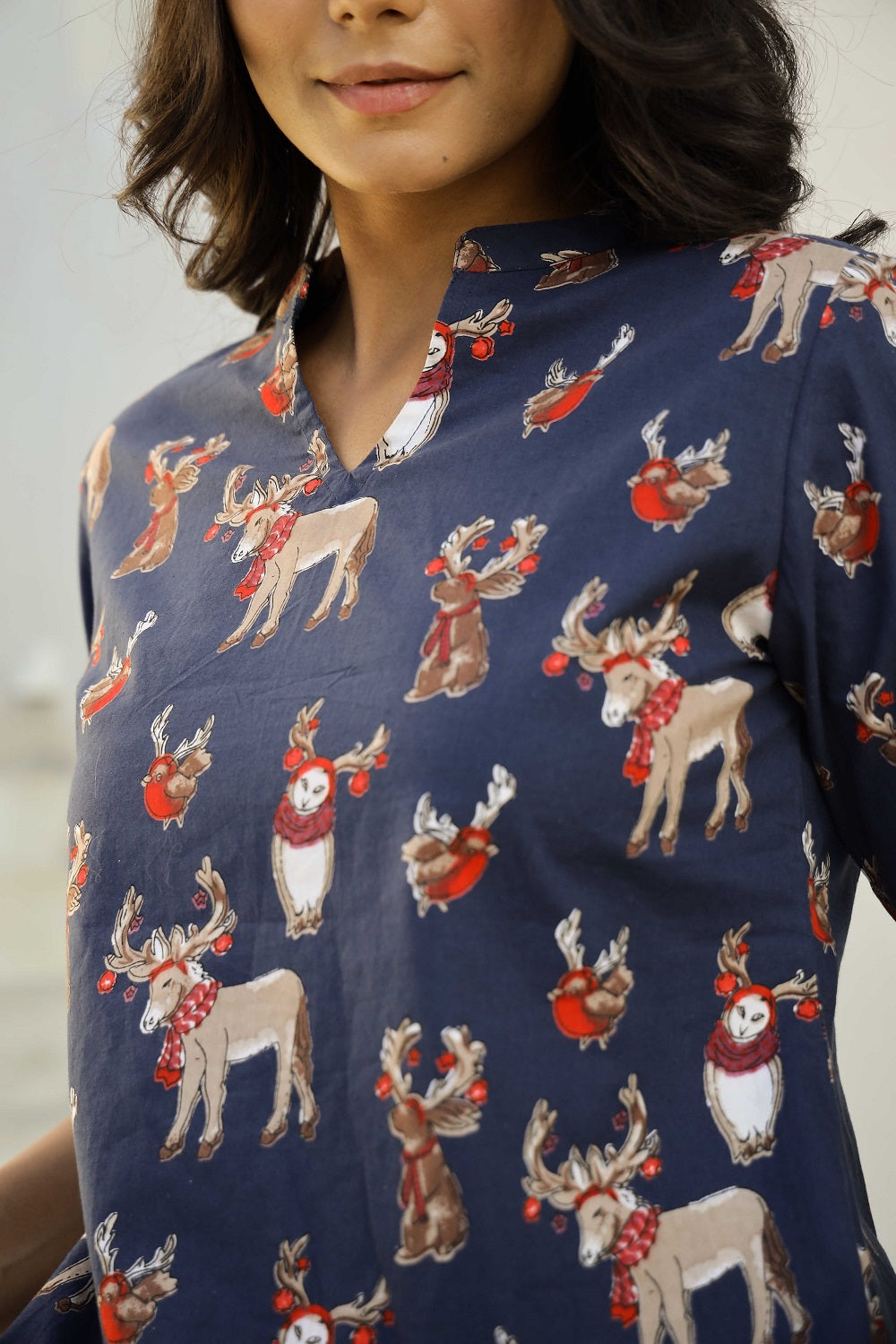 Blue Cotton Unicorn Sleep set