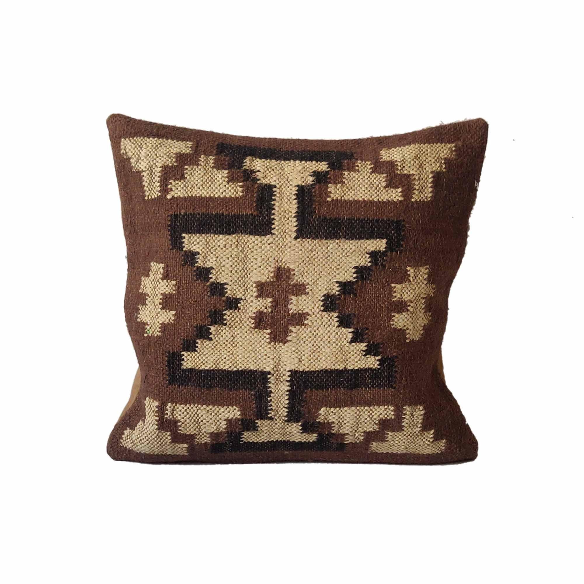 Designer Hand-Made Jute Cushion Cover
