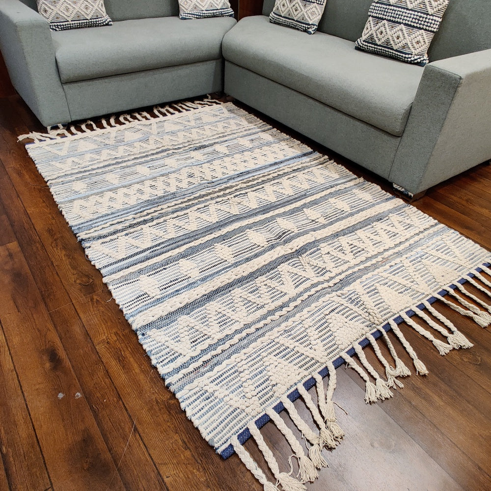 Hand-weaved 100% Cotton Rug