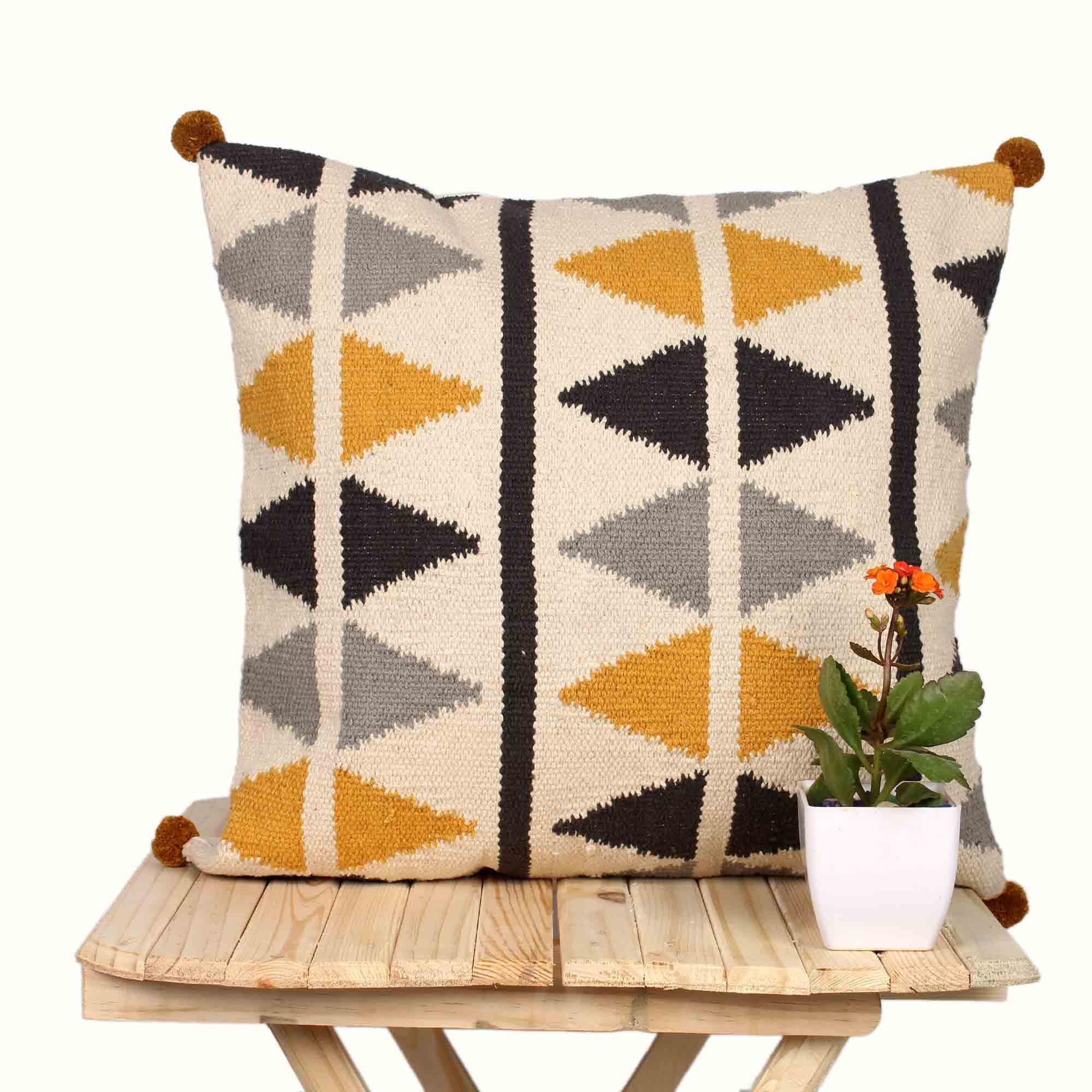 Multicolour 100% Cotton Cushion Covers. - SanskrutiHomes