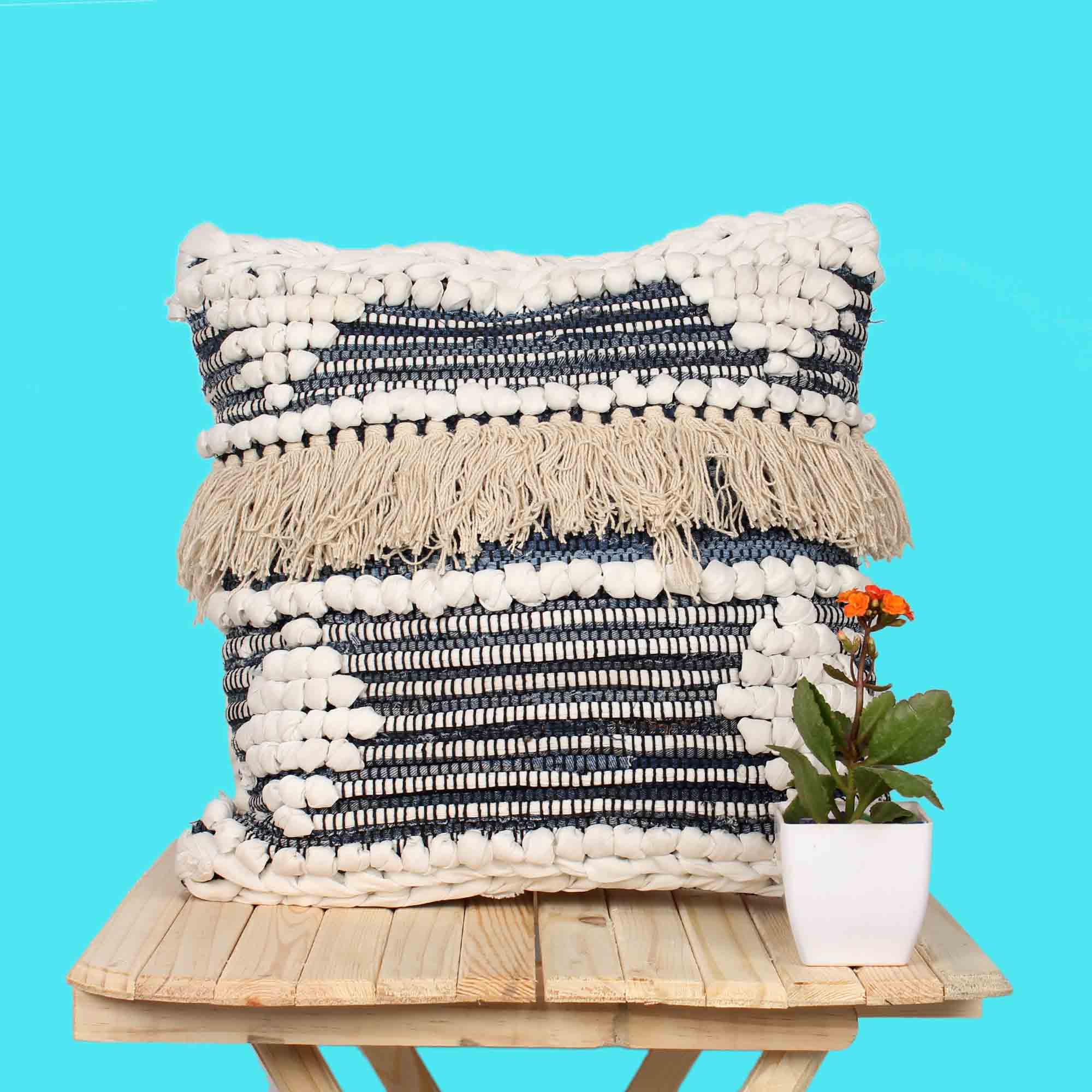 Hand-made Cotton woven Cushion Covers