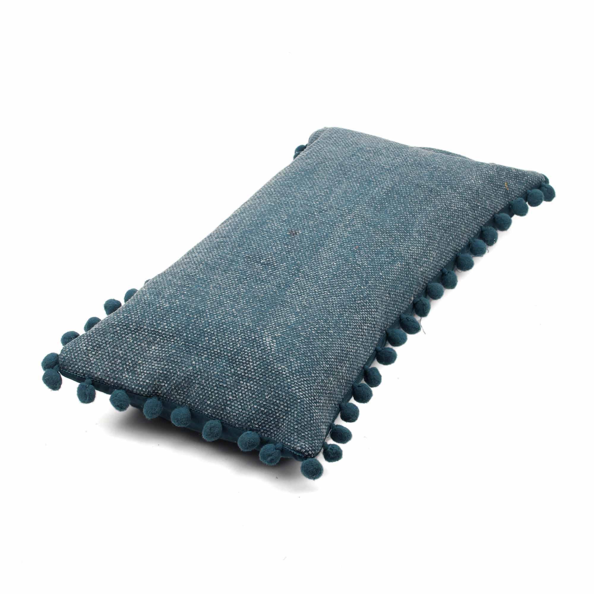 Hand-Made Cotton Blue Pillow Cover