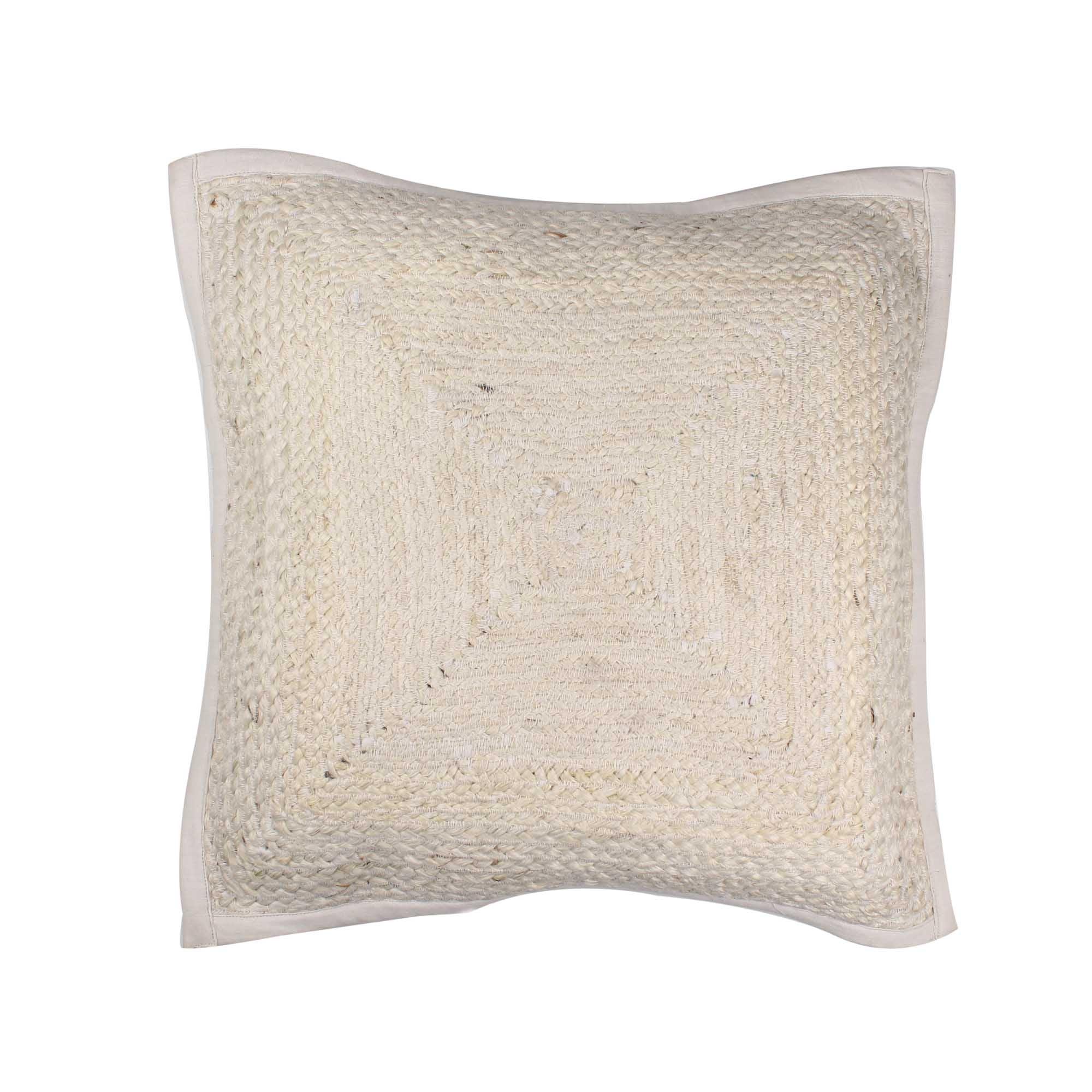 Natural 100% Jute Cushion Covers.(set of 2 ) - SanskrutiHomes