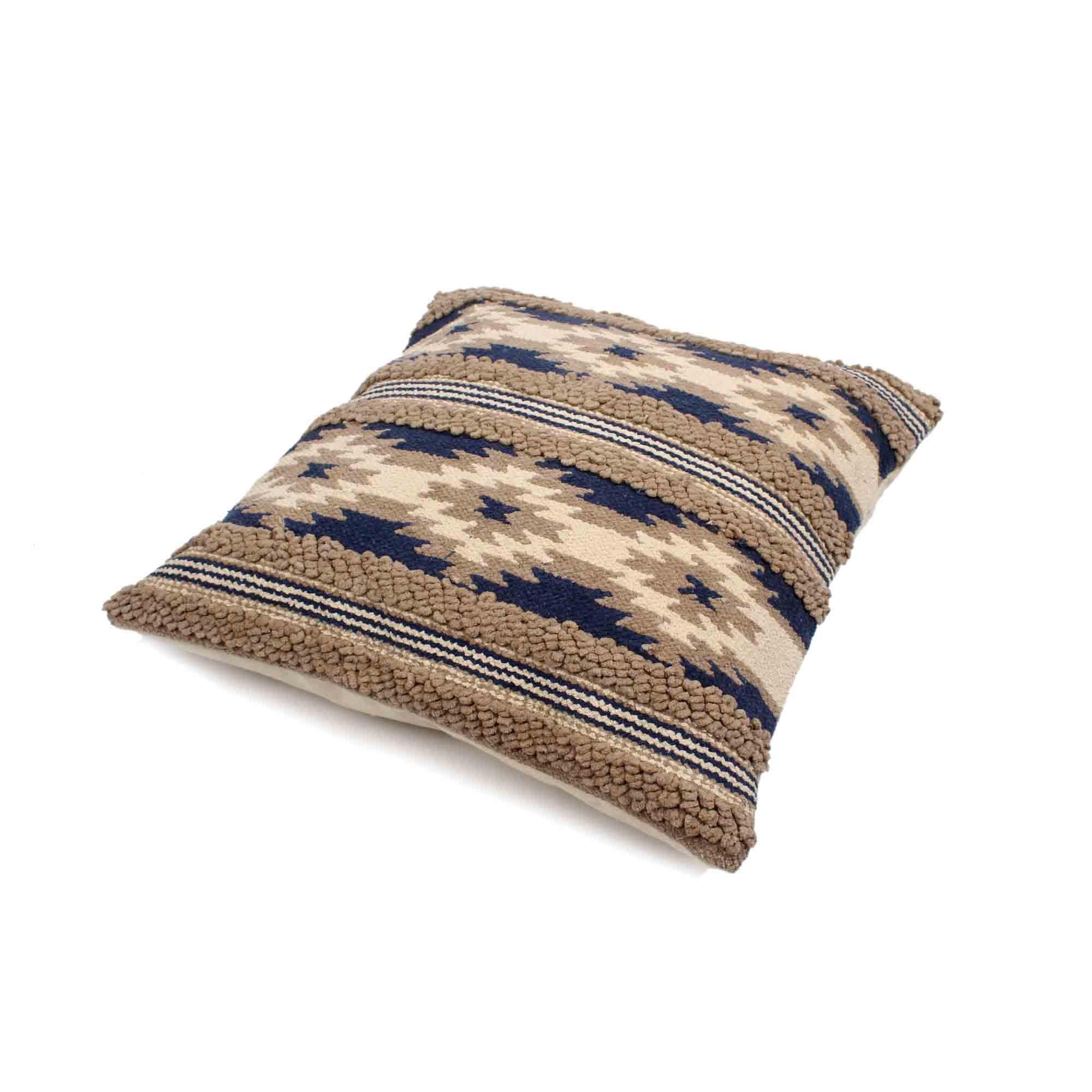 Boho Hand-made Cotton Wool Cushion Covers. - SanskrutiHomes