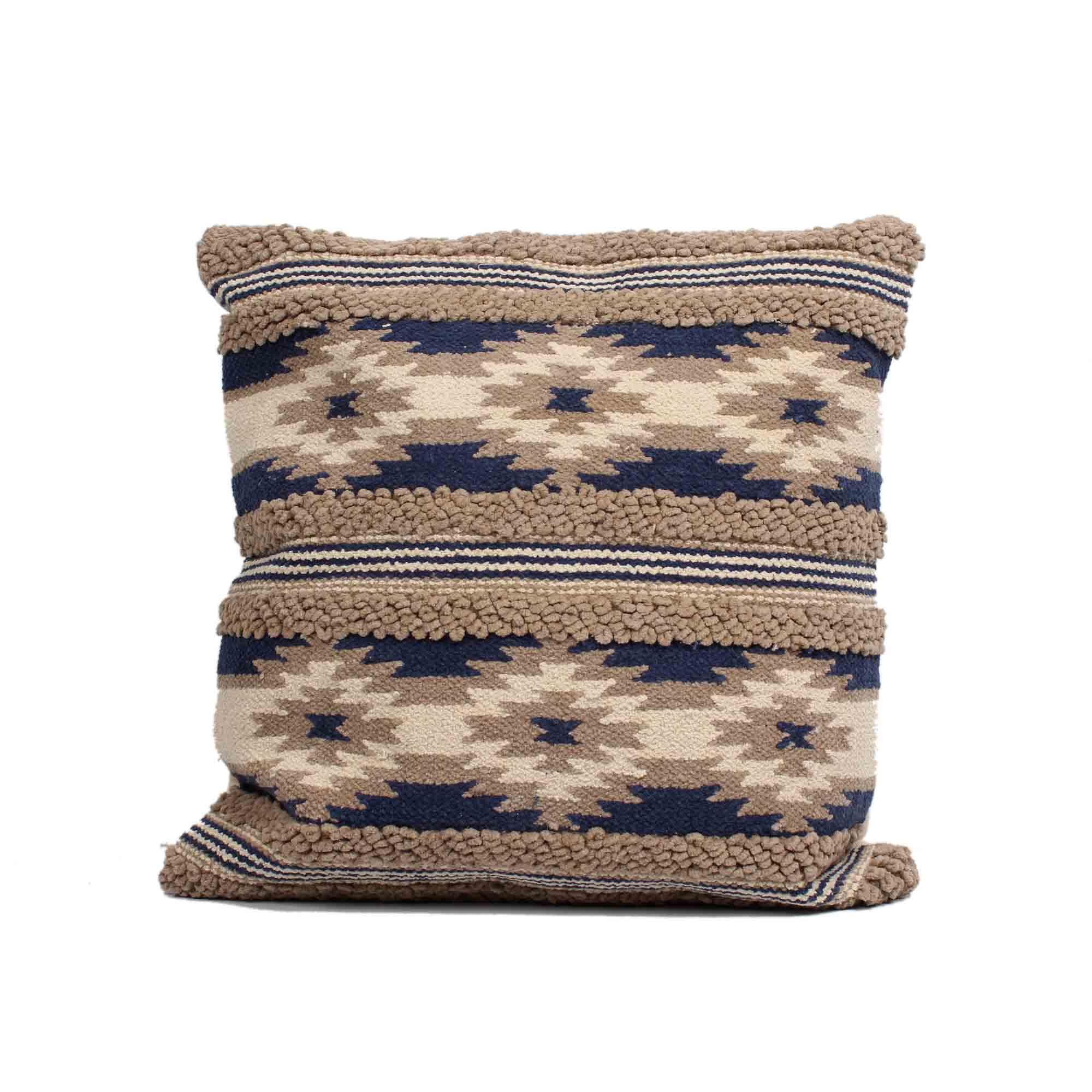 Boho Hand-made Cotton Wool Cushion Covers. - SanskrutiHomes