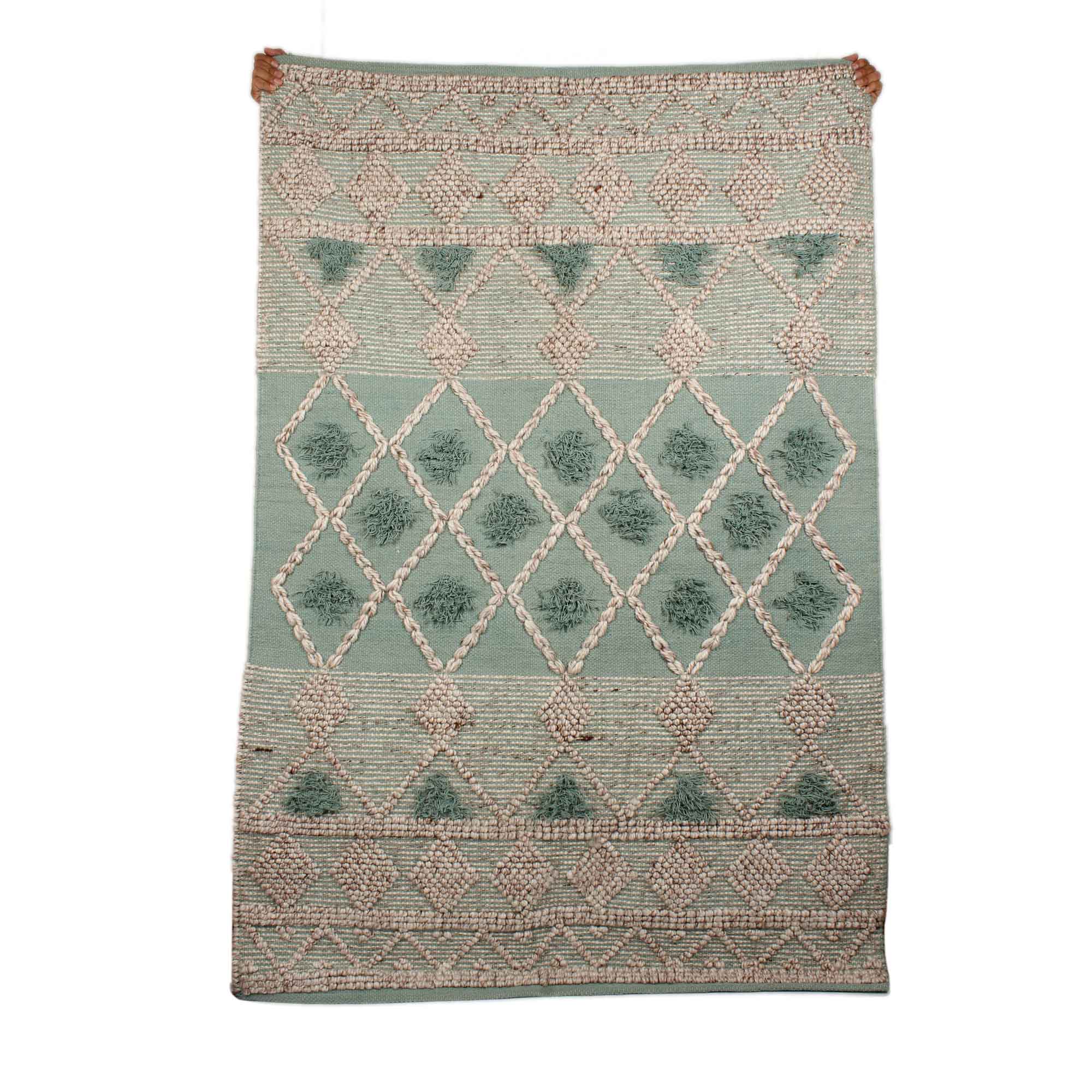 Hand-weaved 100% Cotton Multi-color Rug