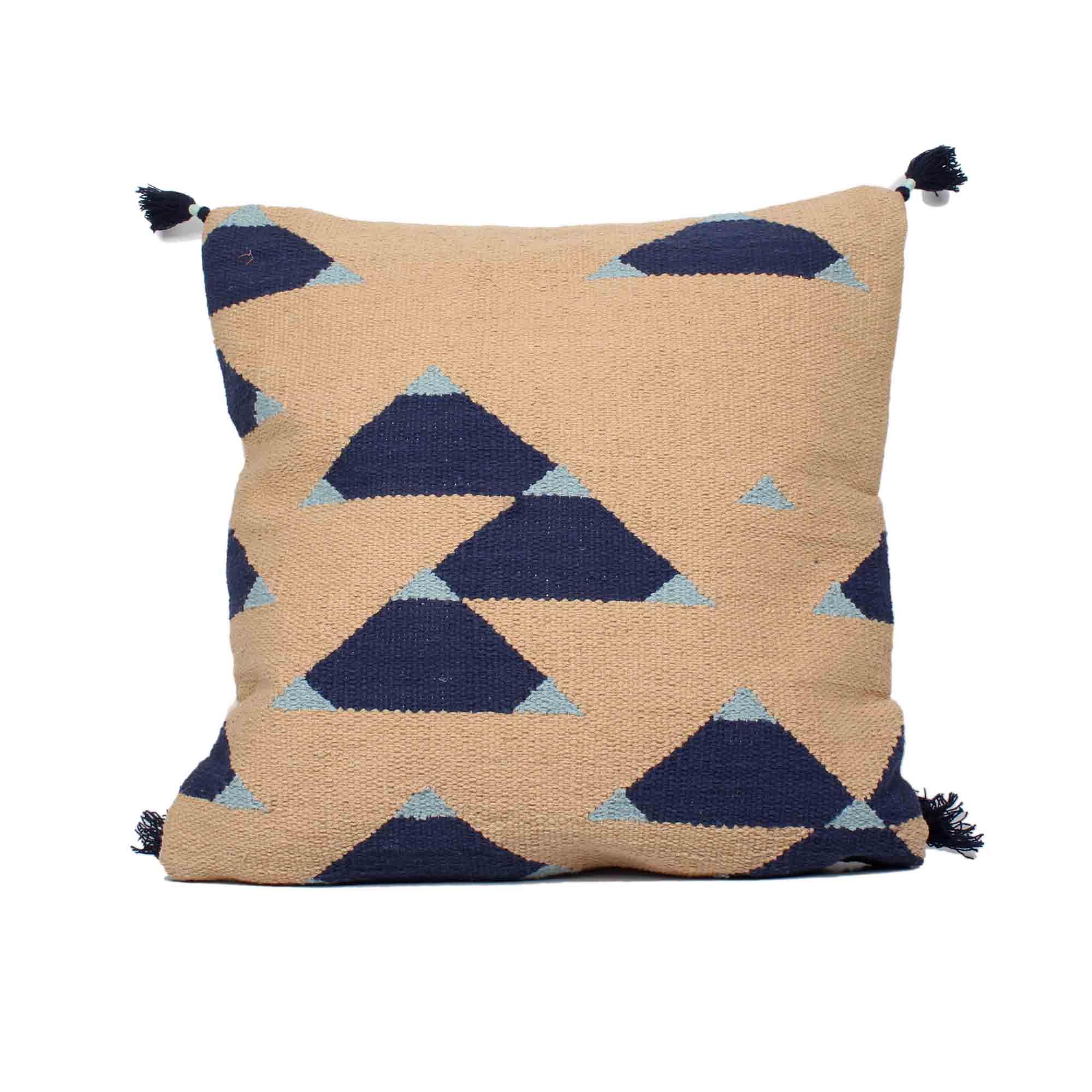Hand-Made Cotton Multicolor Cushion Cover