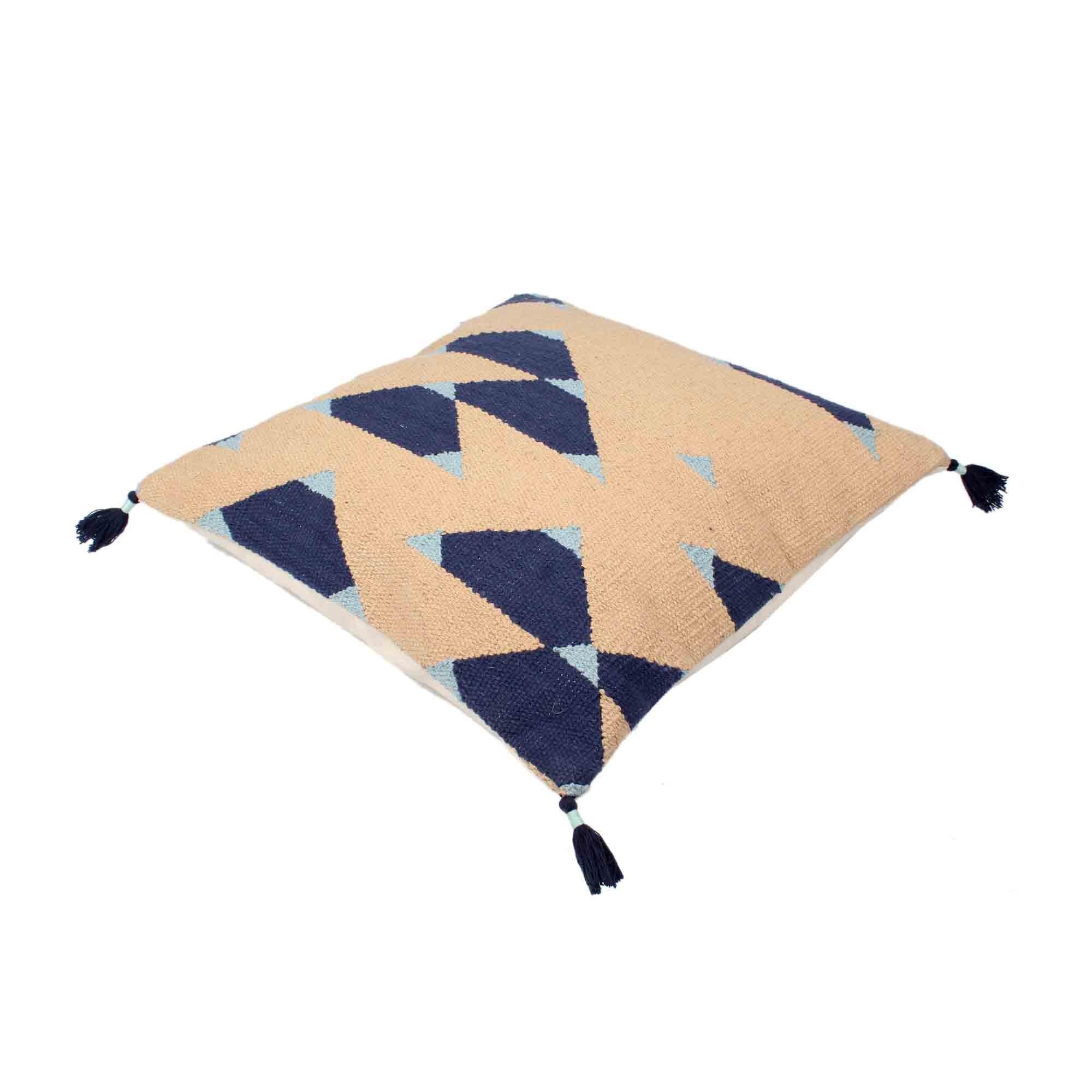 Hand-Made Cotton Multicolor Cushion Cover