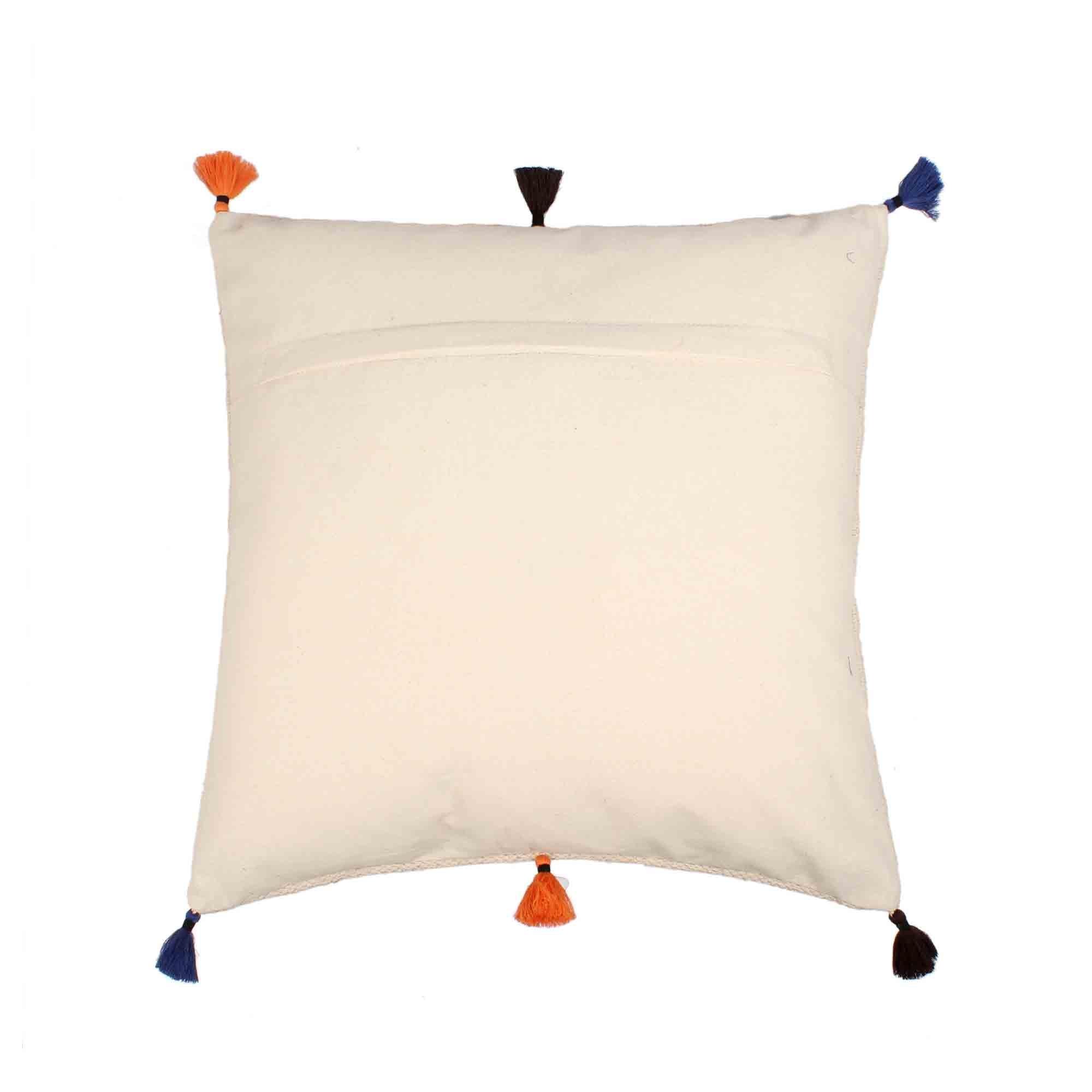 Hand-made Cotton Multicolor Cushion Cover - SanskrutiHomes