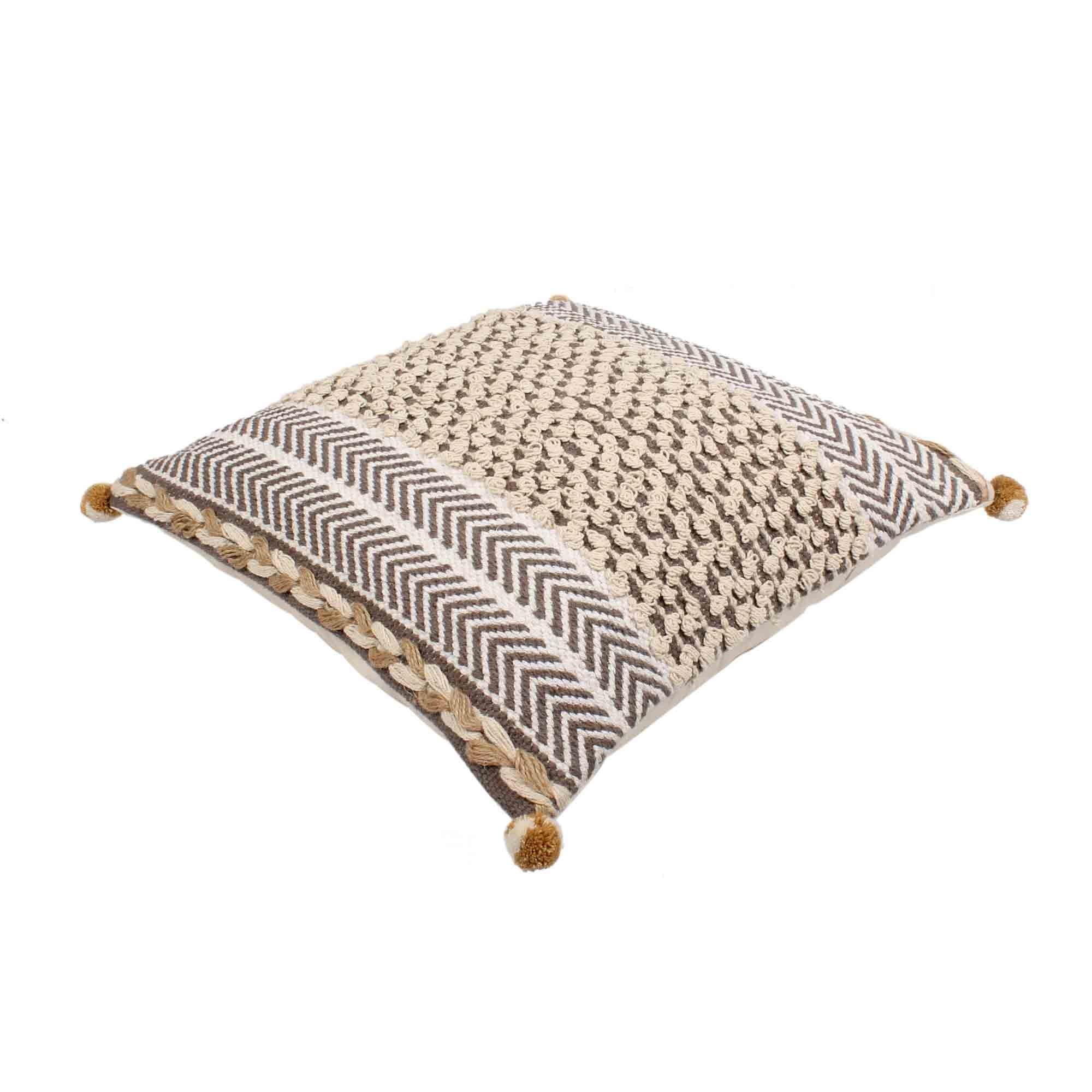 Hand-made Cotton Multicolor Pillow Cover - SanskrutiHomes