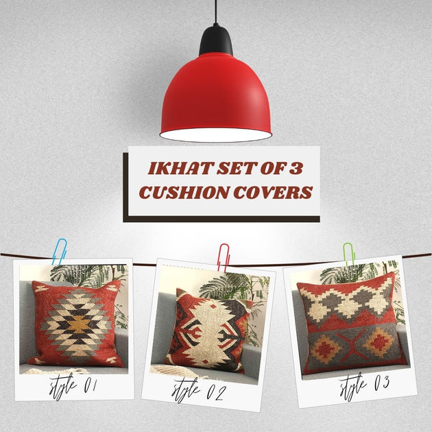 Jute cushion covers Sanskruti Homes