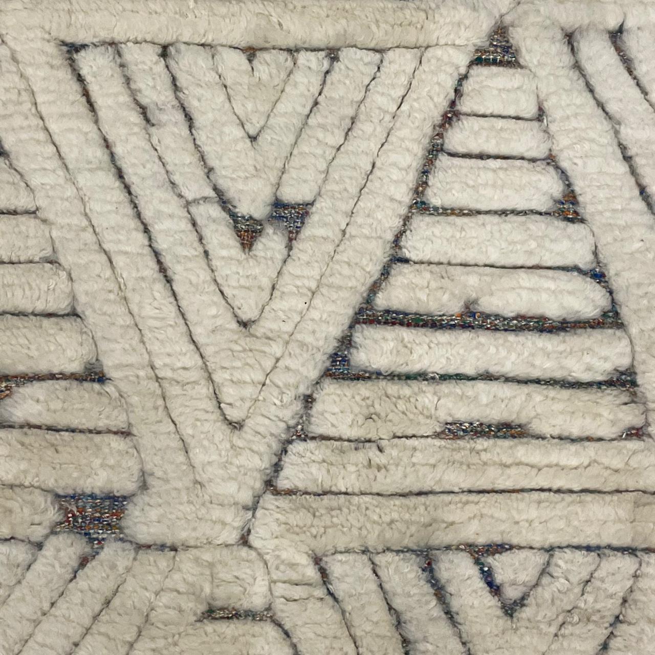 Hand-weaved Turkish Indigo soft Cotton wool Rug