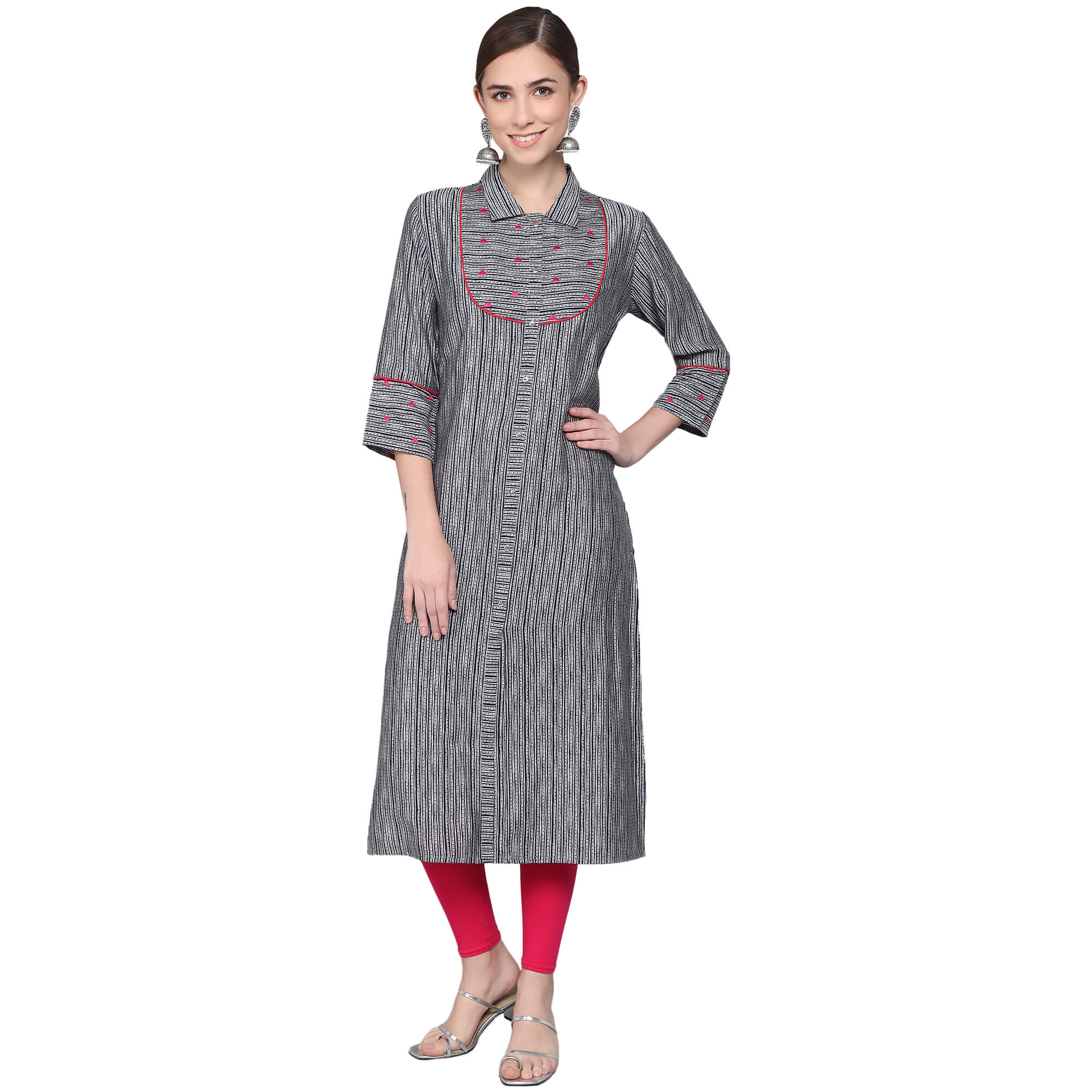 BLUE MUSLIN WOMEN'S KURTA muslin kurta Rangdeep-Fashions