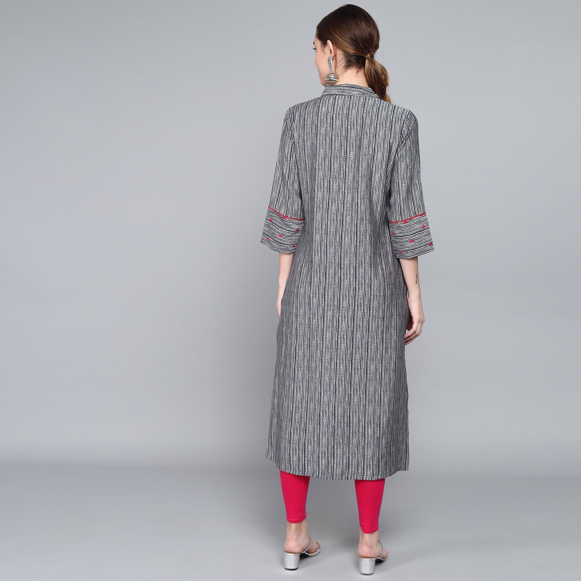 BLUE MUSLIN WOMEN'S KURTA muslin kurta Rangdeep-Fashions