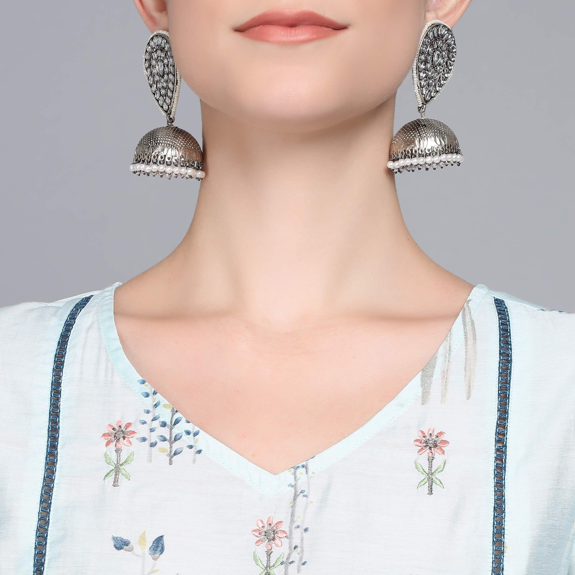 SKY BLUE MUSLIN WOMEN'S KURTA PAJAMA DUPATTA SET muslin kurta Rangdeep-Fashions