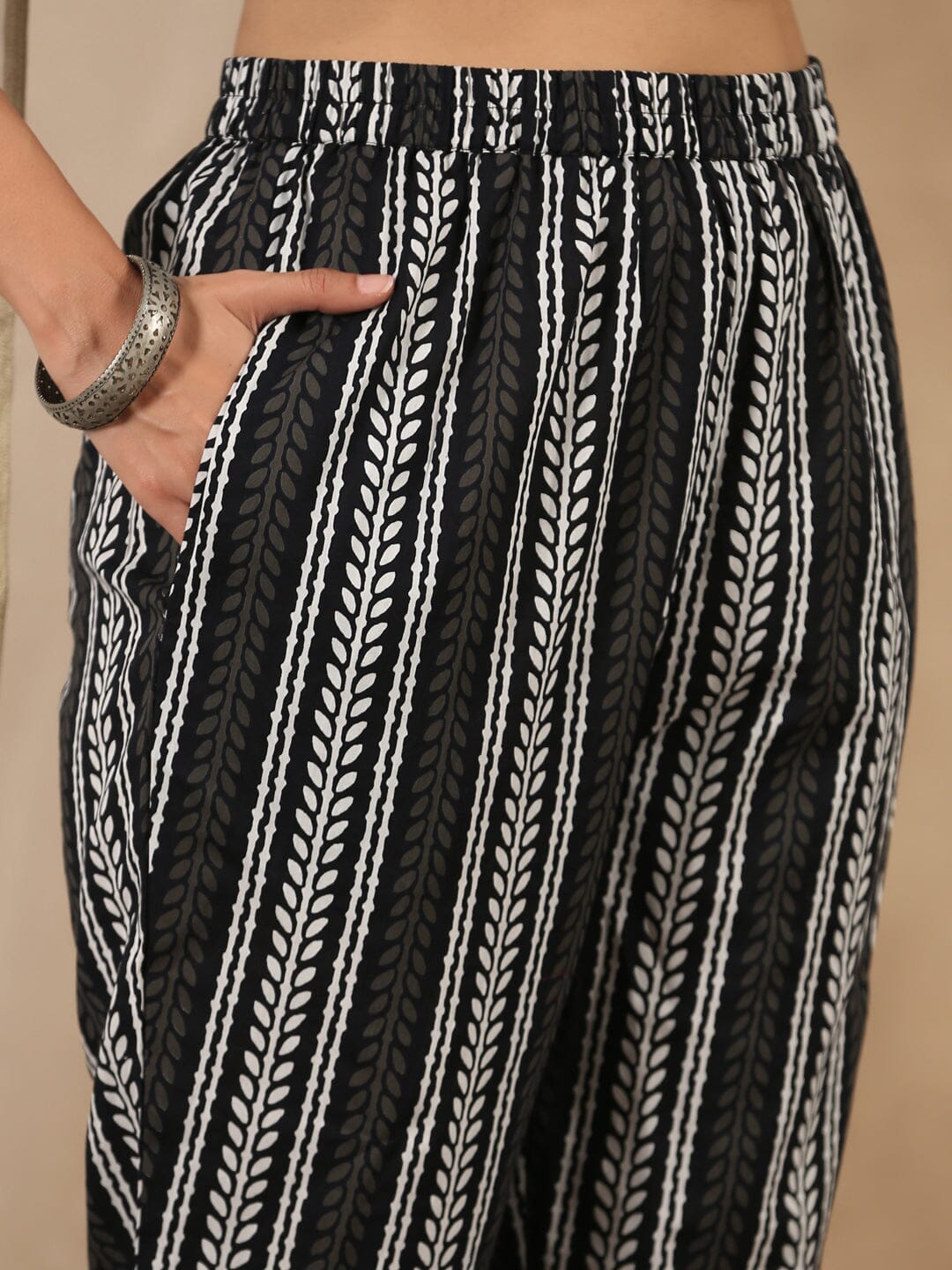 Women Pure Cotton 3 pcs Kurta Set Kurti Dupatta set Pant Rangdeep-Fashions