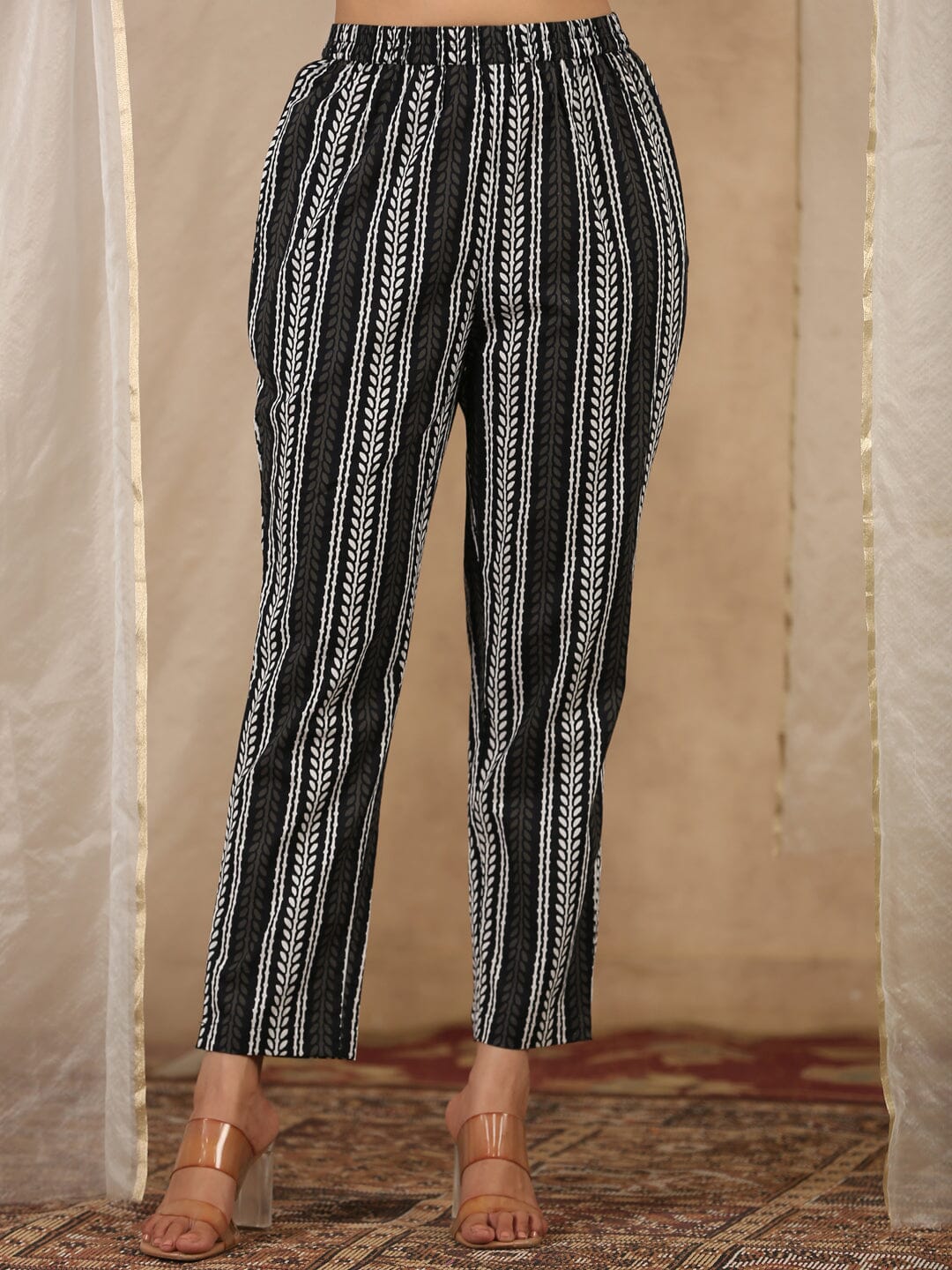 Women Pure Cotton 3 pcs Kurta Set Kurti Dupatta set Pant Rangdeep-Fashions