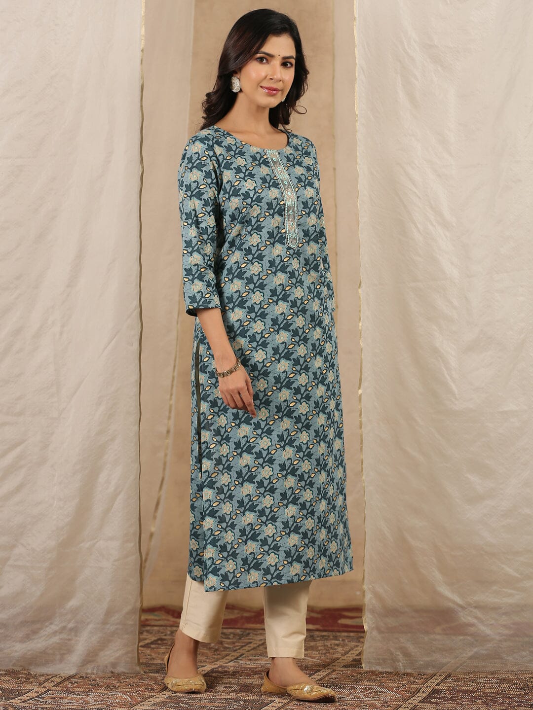 Women Pure Cotton Kurta Kurti Rangdeep-Fashions