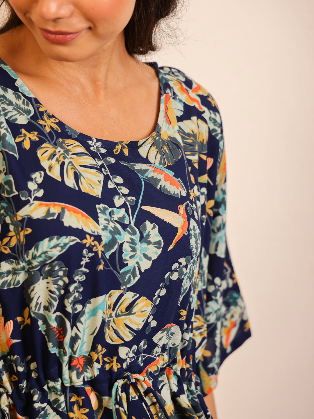Multi Color Floral Printed Pure Cotton Night Suit