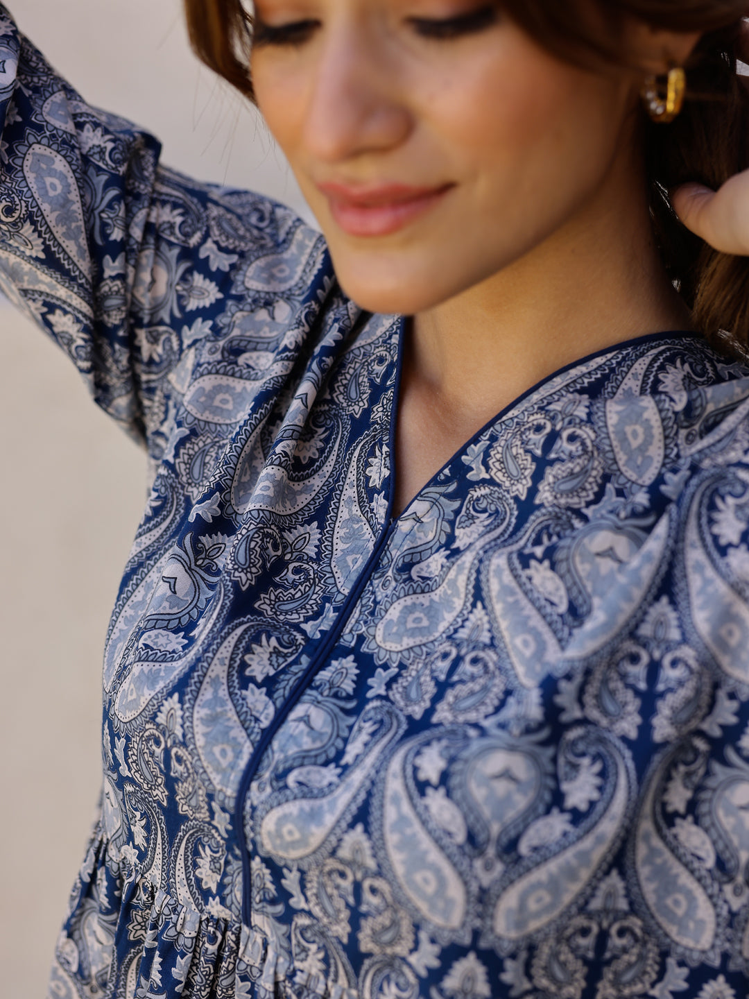 Indigo Printed Loungewear Set