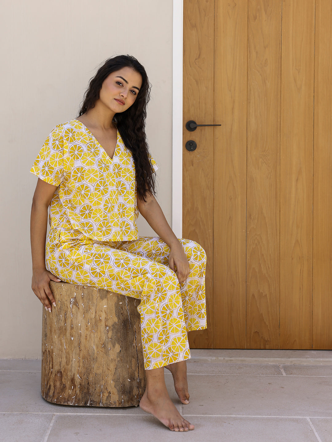 Yellow Lemon Loungewear Set