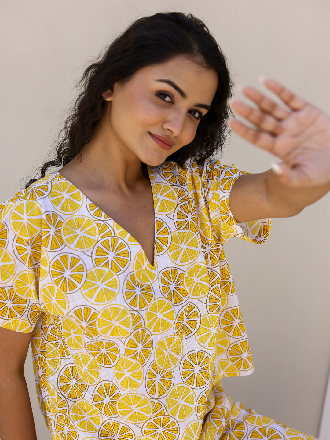 Yellow Lemon Loungewear Set