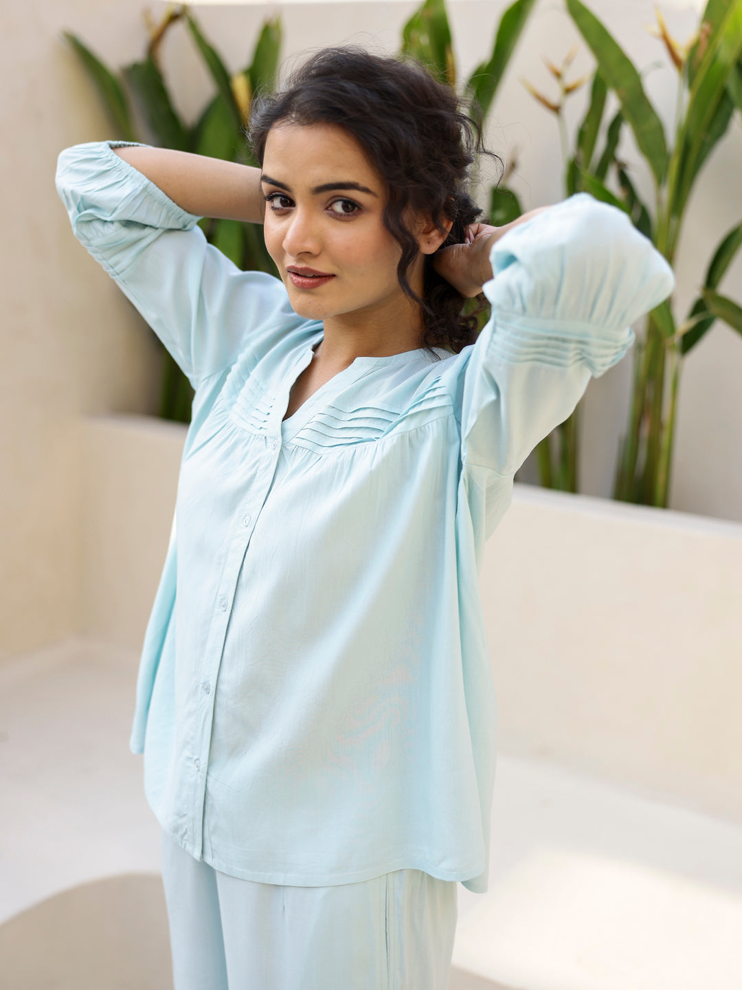 Cotton Night Suit With Pant For Women