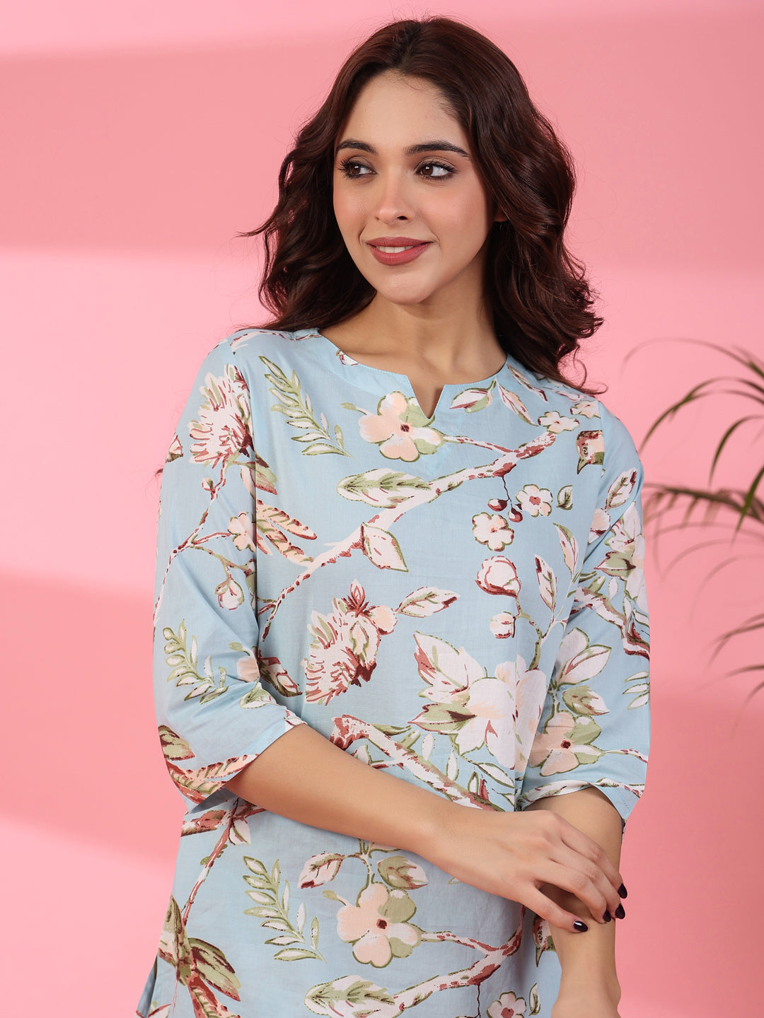 Pattens bird blue cotton co-ord set