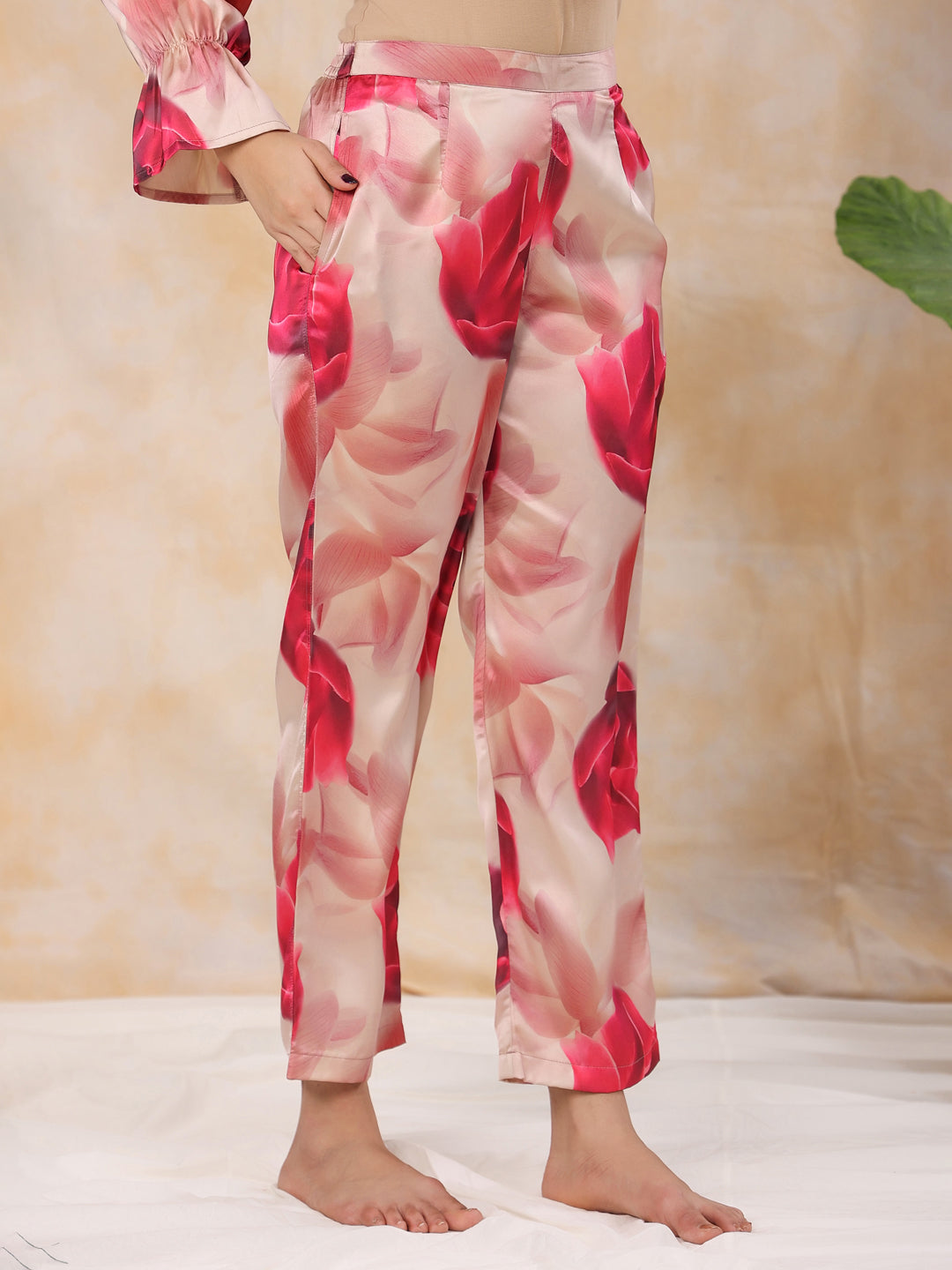 Satin night suit set best sale