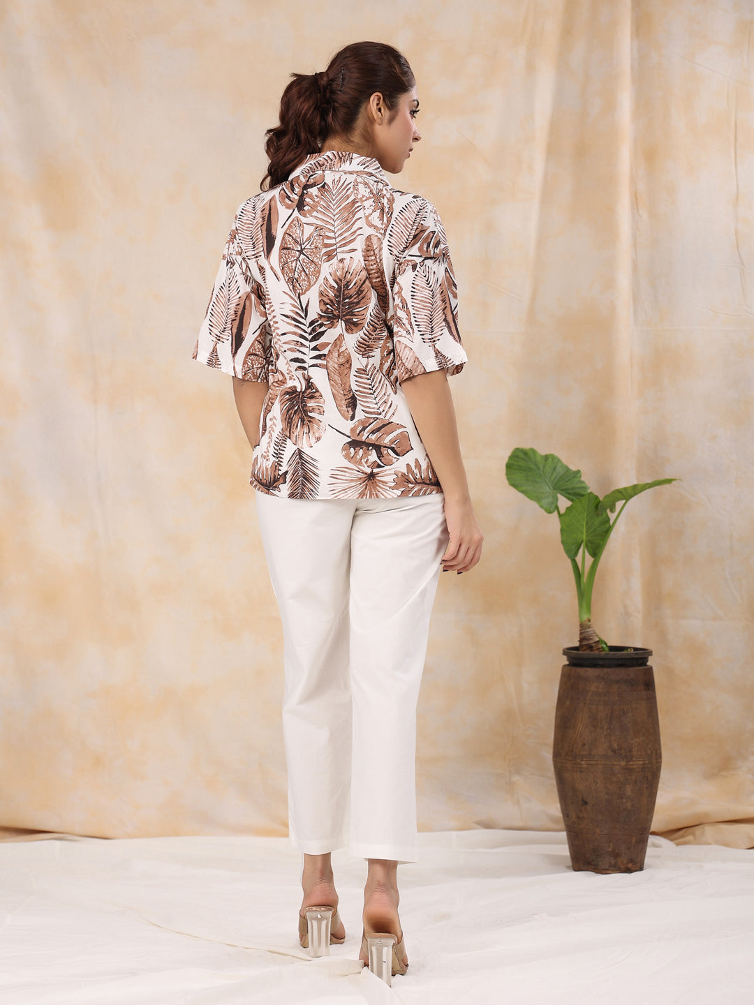 Brown leaf co-ord set