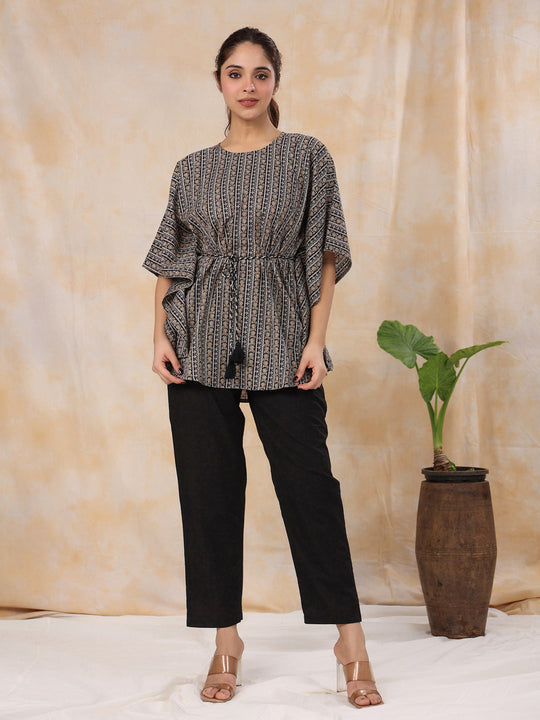 Cotton Printed Short Sleeves Night Suit