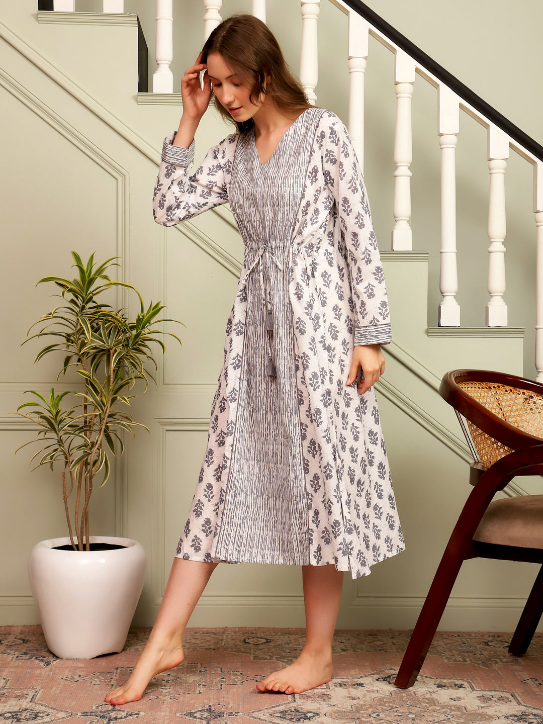 Buy Women Pure Cotton Night Dress Online @ Best Price
