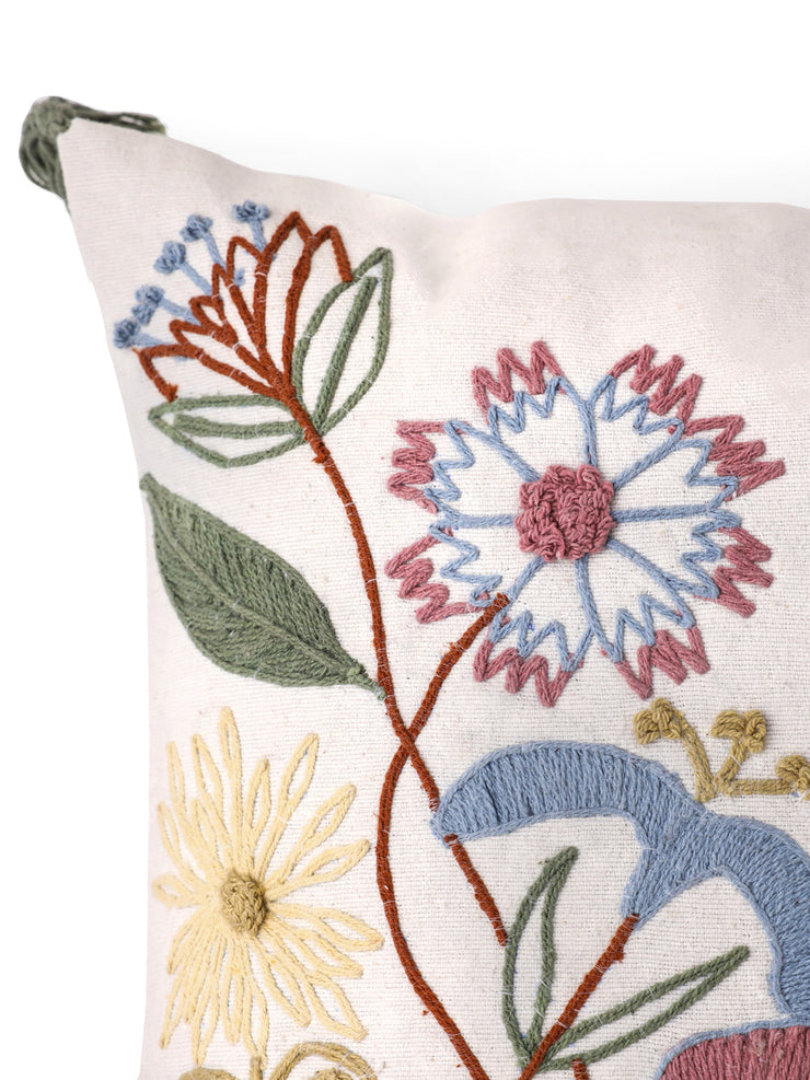Cotton Multi Colour Floral Cushion Covers