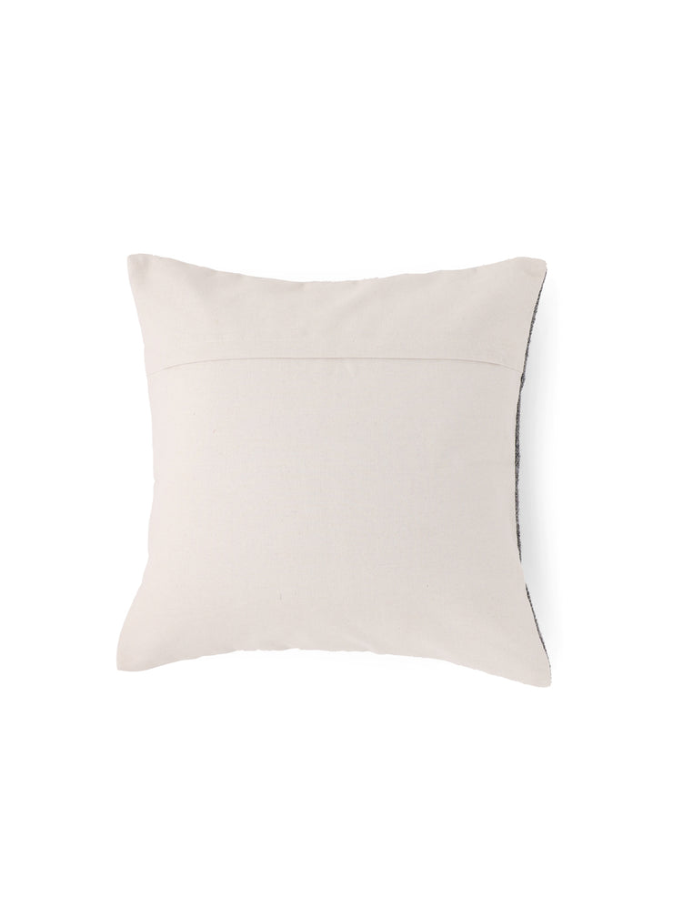 Jute Cotton Off White Colour Self Design Cushion Covers