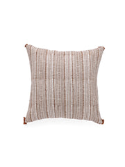 Cotton Brown Colour Striped Cushion Covers
