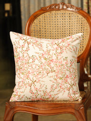 Velvet Pink Colour Floral Cushion Covers
