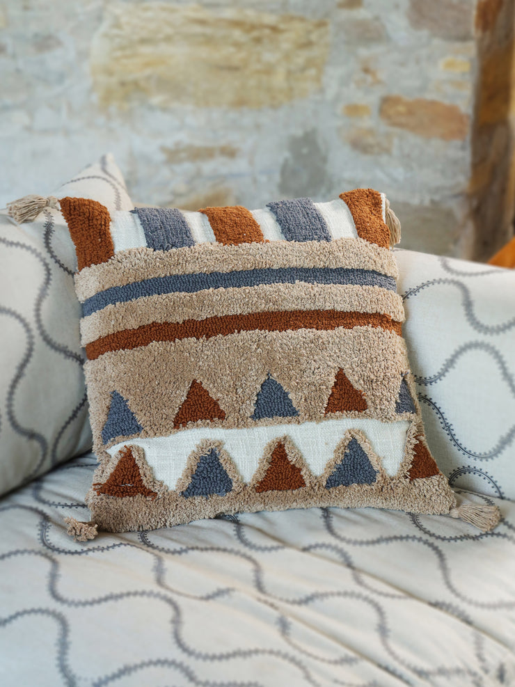 Cotton Multi Colour Embroidered Cushion Covers