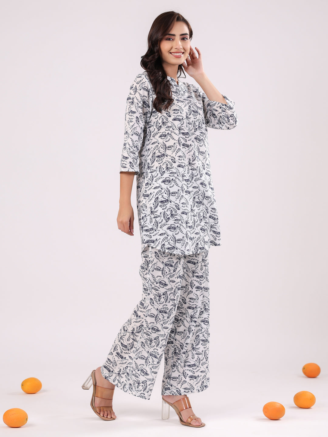 Cotton Printed Night Suit Set for Women