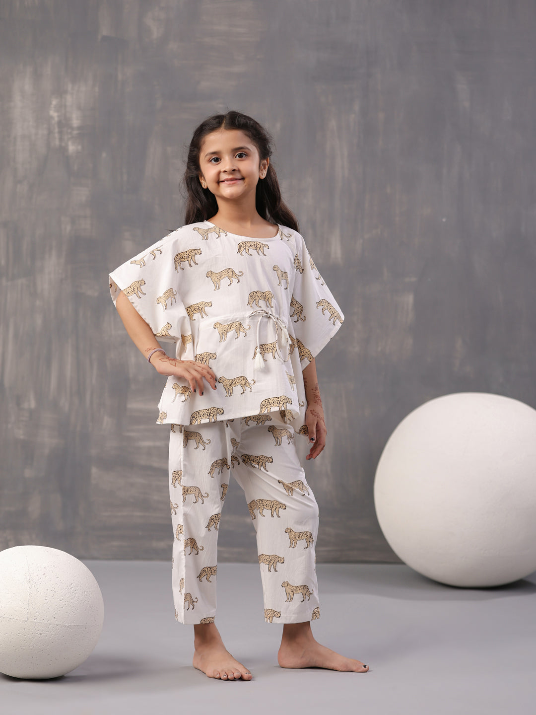 Animal Printed Cotton Kids Night Suits