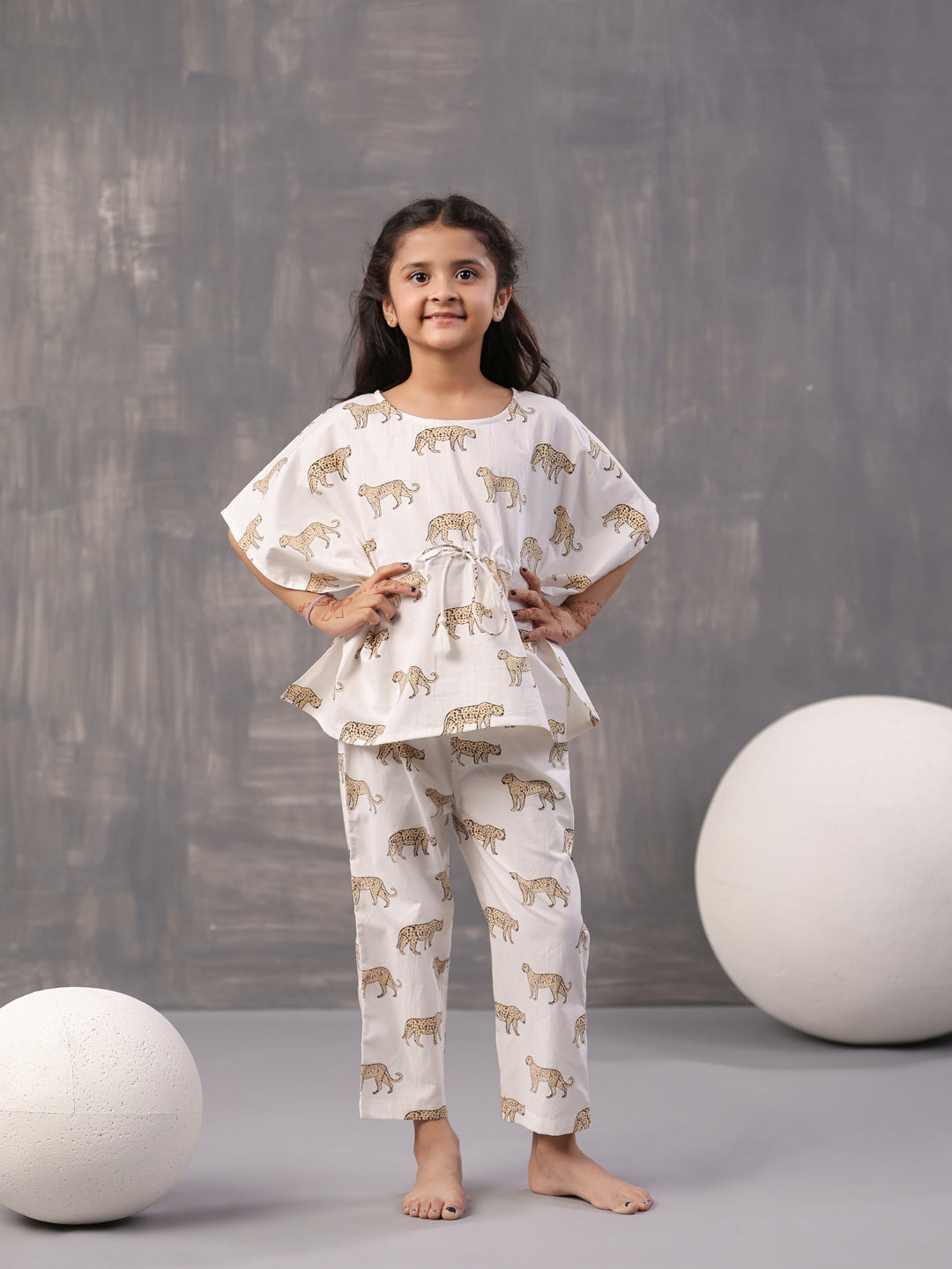 Animal Printed Cotton Kids Night Suits