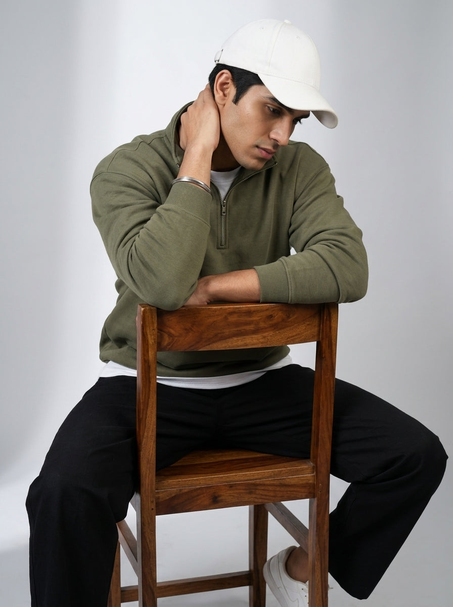 Black Modern Essential Men's Trousers