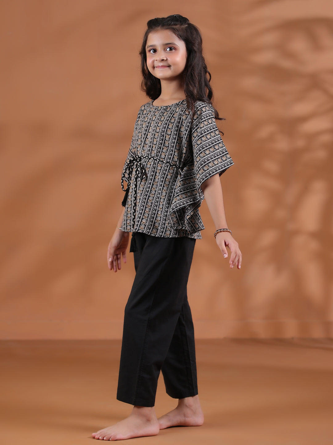 Cotton Black Top and Trouser for Kids - SanskrutiHomes 
